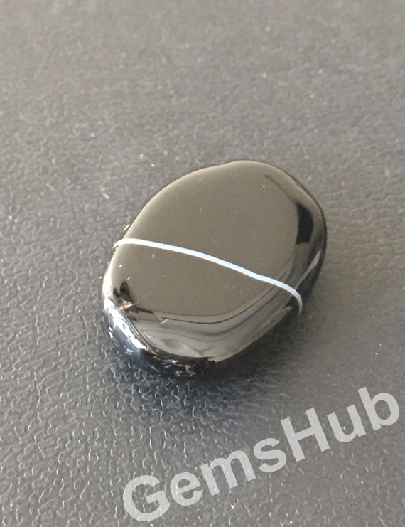 Natural Certified Sulemani Black Hakik Stone, 18.7